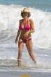 Lisa Rinna  sports a hot pink bikini while on the beach in Malibu. Aug 22, 2010 (19).jpg